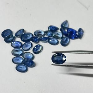 พลอยไพลินสีน้ำเงินธรรมชาติ รูปทรงวงรี เจียระไนเหลี่ยม สำหรับทำเครื่องประดับ คุณภาพเยี่ยม ได้รับการรับรอง ขนาด 2x4 มม. ถึง 8x10 มม. - Product Image 6