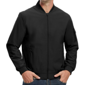2024 OEM Polyester Zip-Up Wholesale Slim Breathable Quick-Dry Eco-Friendly Winter Lightweight Windbreaker Bomber <b>Jacket</b> for <b>Men</b> - Product Image 3
