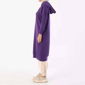Active Modest Islamic Women's Sports Gym Hoodie with Long Hood Autumn/Winter 100% Cotton Quick-<b>Drying</b> Workout <b>Clothing</b> - Product Image 2