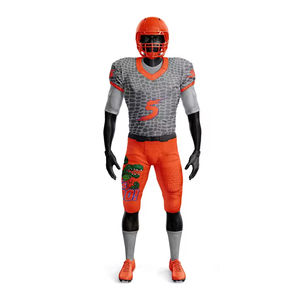 Uniforme de Fútbol Americano, Spandex/Algodón, Corte Automatizado, Transpirable, Ecológico, Nombre del Equipo Personalizado, Unisex para Niños - Product Image 5