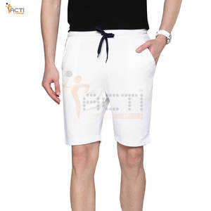 กางเกงขาสั้นผู้ชายผ้าฝ้ายเอวกลางชายหาดนุ่มลำลองเอวยางยืดกางเกงขาสั้นลำลองสำหรับผู้ชาย2024 - Product Image 1