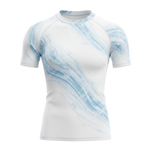 Custom sublimated rash guard for men <b>women</b> kids MMA BJJ jiu jitsu no gi training durable <b>compression</b> shirt wholesale swimwear - Product Image 1