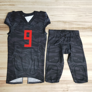 ชุดยูนิฟอร์มอเมริกันฟุตบอลแบบสั่งทำขายดีที่สุดประจำปี 2025 ระบายอากาศได้ดี ดีไซน์ไซส์ใหญ่ แขนสั้น ผลิตจากโพลีเอสเตอร์ 100% คุณภาพสูง - Product Image 3