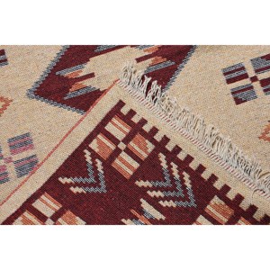 พรมวินเทจขนาดเล็ก 2.6x4.8 ฟุต (80x147 ซม.) ลายต้นไม้และพืชสีเบจสไตล์ตุรกี - Product Image 4