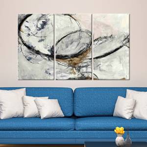 ผ้าใบศิลปะนามธรรมสมัยใหม่, ของตกแต่งผนังพิมพ์ลายขนาดใหญ่, ดีไซน์ร้านซาลูนสีดำ,3P: ห่อหุ้มแบบแกลเลอรี - Product Image 1