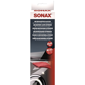 Serviettes de voiture - Chiffon en microfibre rouge 400x400mm SONAX - Product Image 3