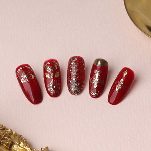 Rococo 18th #69183 Morocco Pattern Nail Stickers Professional Luxury Gold Silver Foil Line Point Decoration 3d Korea Oem Odm - Product Image 2