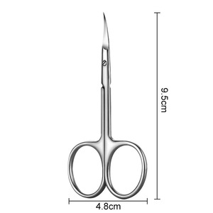 Ciseaux à manucure professionnels de style russe, 1 pièce, pointe incurvée de précision, coupe-cuticules pour les peaux mortes et les cuticules incarnées - Product Image 3