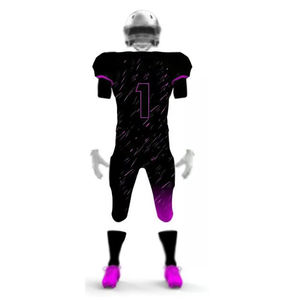 Uniforme de football américain à manches courtes pour adultes respirant grande taille hauts de football américain maillot de football américain pour hommes - Product Image 2