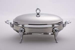 Servidor de buffet de plato de frotamiento de diseño atemporal con tapa de acero inoxidable perfecto para bodas Catering fiesta calentador de alimentos eventos en casa - Product Image 3