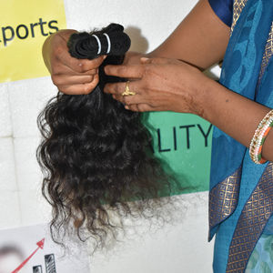 100% naturel Machine Double trame noir crépus bouclés faisceaux cuticule aligné vierge temple vietnamien Extensions de cheveux humains - Product Image 4