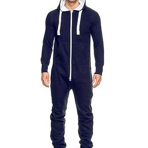 Survêtement athlétique décontracté pour hommes Ensemble de survêtements à manches longues Ensemble de survêtements à fermeture éclair complète Ensemble de survêtements pour hommes - Product Image 1