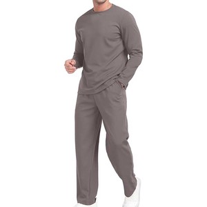 Ensemble de survêtements 2 pièces pour hommes, sweat-shirt à manches longues et pantalon, tenues de jogging décontractées - Product Image 3