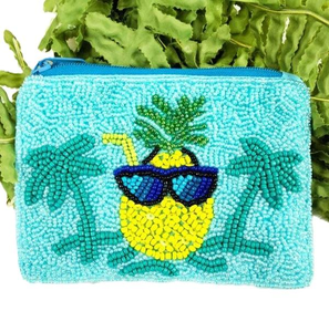 Monedero bordado con cuentas de semillas de cristal de Color para regalar monedero con cuentas para uso diario con bolsillo con cremallera - Product Image 3