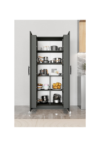 Aeka VEZIR Armario Multiusos de Cocina y Despensa con Paneles Antracita, 15 Estantes, Ahorra Espacio, Modelo Simple, Moderno y de Lujo - Product Image 3