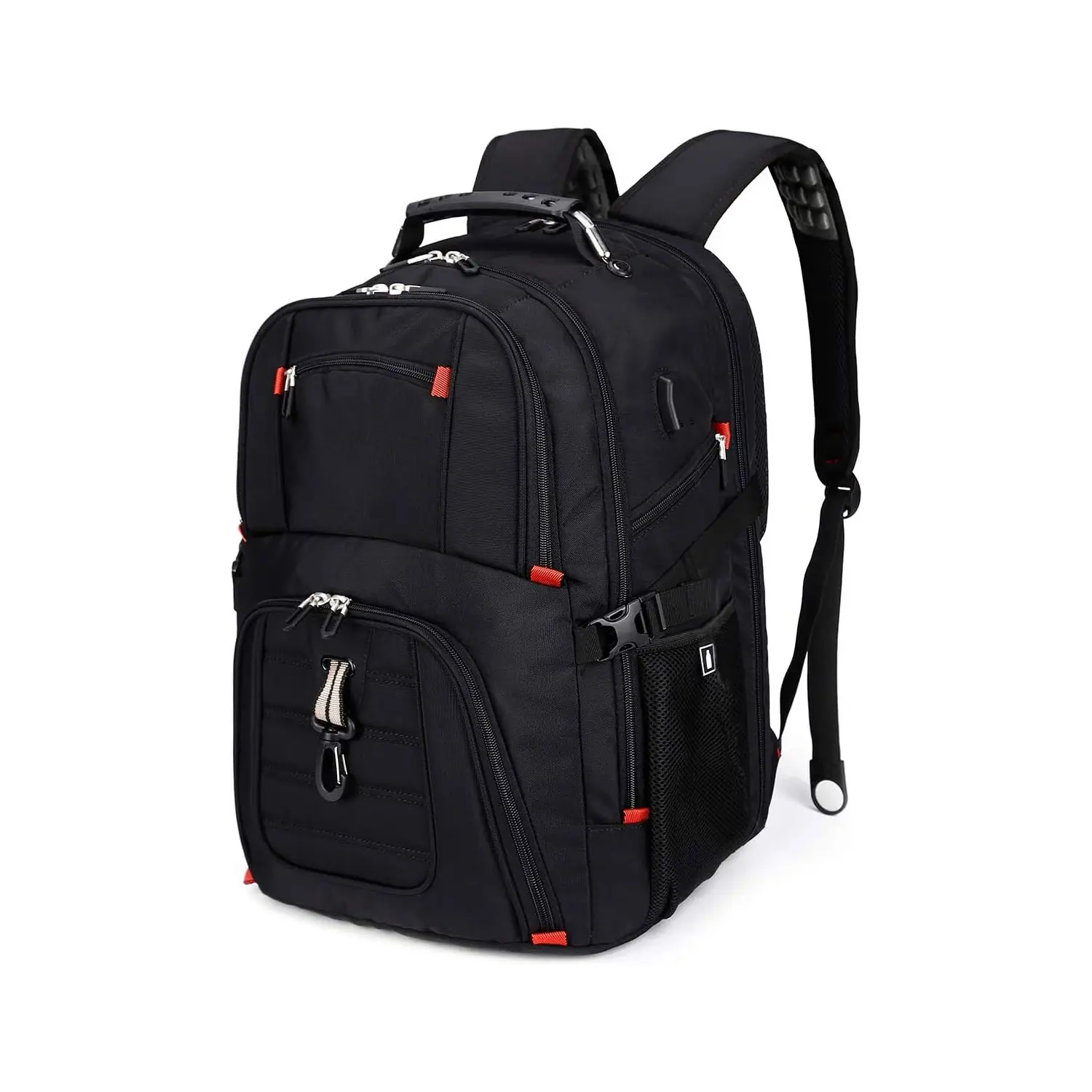 Sac à dos de voyage extra large pour ordinateur portable 52L avec port de charge USB, sac à dos de collège approuvé par la compagnie aérienne, sac de travail d'affaires adapté à 17 pouces