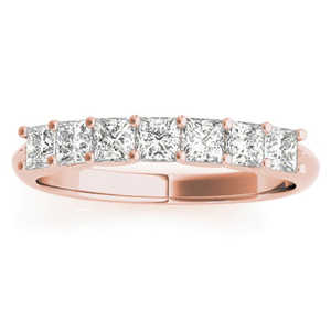 Diamond Princess Cut Bridal <b>Set</b> 1.30ct 14k Rose Gold Ring <b>Fine</b> <b>Jewelry</b> <b>Sets</b> - Product Image 3