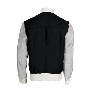 Haute qualité 100% laine Varsity Letterman veste pour hommes hiver saison Stand Chenille broderie personnalisé OEM en cuir à capuche - Product Image 3