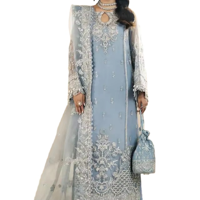 chinese dress ladies Get Three Piece Designer Dress with Jacket main image 1