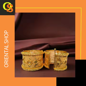 ชุดกำไลข้อมือชุบทอง22K ชุดกำไลสไตล์โมเดิร์นสำหรับผู้หญิงเครื่องประดับจากผู้ส่งออกอินเดีย - Product Image 3