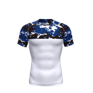 Nuevo Diseño de Camiseta Deportiva de Compresión para Hombre, Sublimada Personalizada, Impresión Digital por Sublimación, Poliéster, para Adultos - Product Image 1