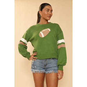 Suéter de Punto con Temática de Fútbol con Decoración de Apliques Llamativos - Product Image 2