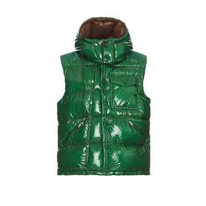 Veste bouffante en coton mince pour hommes pour l'hiver col montant imperméable personnalisable style décontracté revêtement teint en couleur unie - Product Image 3