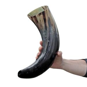 Juego de bebidas de cuerno de búfalo con soporte de hierro, técnica cruda, cuerno de ágata vikingo para cerveza, vino, calidad de exportación de World Craft Impex - Product Image 5