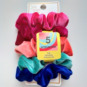 ที่รัดผมผ้าไหมซาตินกำมะหยี่สีสันสดใสอุปกรณ์เสริมสำหรับผมแถบยางยืดความนุ่มยืดหยุ่นสูงสำหรับสไตล์แฟนซี - Product Image 4