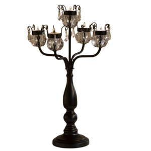 Exquisito candelabro de aluminio dorado respetuoso con el medio ambiente hecho a mano personalizado Color diseño decorativo boda centros de mesa decoraciones - Product Image 5