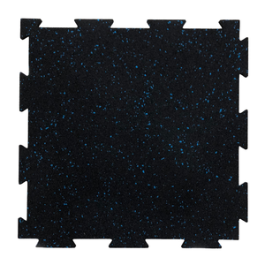 Prix d'usine direct Malaisie Supersafe Tapis de gymnastique à emboîtement haute densité Revêtement de sol en caoutchouc écologique 8-15mm d'épaisseur 500x500mm - Product Image 1