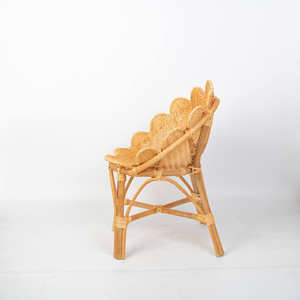 Chaises de bébé en forme de paon arc-en-ciel, chaise en rotin pour poupées et enfants, meubles de décoration de chambre à coucher - Product Image 3