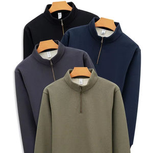 Jersey de lana cálido grueso manga larga gimnasio moda Casual Streetwear invierno básico para otoño - Product Image 1