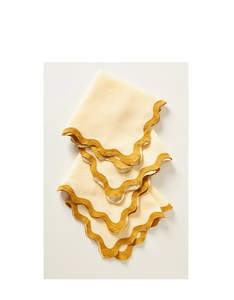 Rectangular plain linen <b>placemat</b> with hemstitch border handmade natural durable design for modern elegant <b>dining</b> <b>table</b> - Product Image 3