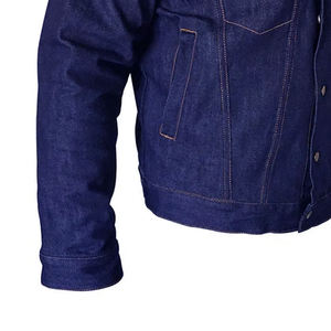 OEM Fabricante Nuevo Estilo de Moda Fabricantes Personalizado Hombres Denim Street Wear Chaqueta Precio Razonable Para La Venta Chaquetas de mezclilla - Product Image 5