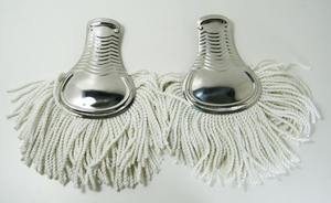 Vente en gros d'épaulettes de service général bandeau uniforme Gillet lingot d'or planches d'épaule à franges faites à la main par Hamza Badges - Product Image 3