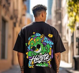 T-shirts surdimensionnés 100% coton pour hommes Tissu tricoté avec composites en polyester/coton et fibre de bambou - Product Image 1