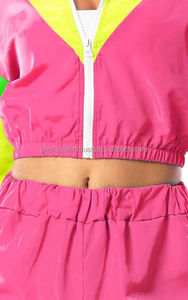 New Arrival <b>Womens</b> Windbreaker Set Waterproof Running Breathable <b>Nylon</b> Windbreaker High Quality <b>Womens</b> Windbreaker Tracksuit Set - Product Image 4