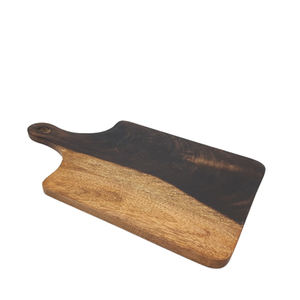Planche à découper rectangulaire en bois de mangue, planche de service de couleur blanche pour les hôtels, les restaurants et les fournitures de mariage - Product Image 6
