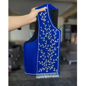 Chaqueta Corta Elegante Acolchada de Satén con Cuentas para Mujer, Hecha a Mano, Delgada, Transpirable, Ecológica, Resistente al Viento, para Verano y Otoño, Formal - Product Image 4