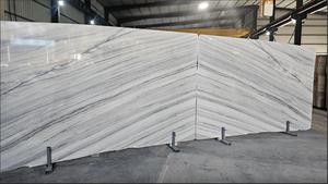 Dalles de marbre blanc en gros, grande taille, surface polie, écologiques, pour salon moderne, salle de bain, villa, salle à manger - Product Image 5