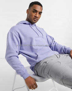 Sweat-shirt à capuche de haute qualité en coton 100% poids lourd 360g, logo personnalisé, cordon de serrage, sweat-shirt surdimensionné pour homme - Product Image 3