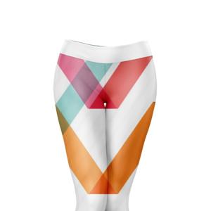 Legging taille haute respirant pour femme, à motif écossais, double brossé, avec coutures, effet ventre plat et froncé, imprimé logo personnalisé, pour l'entraînement - Product Image 5