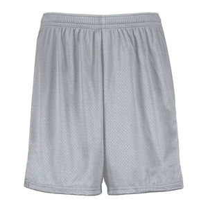 Pantalones Cortos Deportivos de Malla de Algodón/Spandex/Poliéster de Color Sólido y Diseño Moderno para Hombre, Duraderos, Cómodos, de Secado Rápido, Cintura Media Elástica - Product Image 1