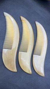 Peine de Cuerno de Búfalo Natural Orgánico, Pulido, Estilo Amor, Hecho a Mano, Antiestático, de Dientes Anchos, para Peinar Barba y Cabello, para Hombres y Mujeres - Product Image 5