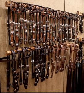 Cabezal occidental elegante hecho a mano de la mejor calidad, ajuste ajustable, nailon de cuero mecanizado a mano disponible a granel en La India - Product Image 2