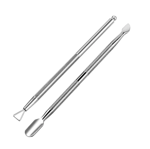Vente en gros prix bon marché éplucheur de cuticules grattoir repousse-cuticules nettoyant pour ongles, ensembles de pousse-ongles pour manucure 2 pièces - Product Image 1