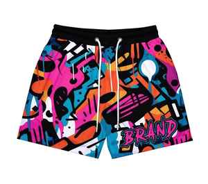 Pantalones cortos deportivos de verano Essentials para hombres Pantalones cortos de gran tamaño en algodón liso Pantalones cortos de malla atléticos de gimnasio informales personalizados para hombres - Product Image 4