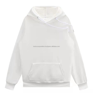 เสื้อมีฮู้ดแบบสวมหัวสำหรับผู้หญิงผ้าฝ้าย100% สั่งทำลายเป็นมิตรต่อสิ่งแวดล้อมปกเสื้อมีฮู้ดโอเวอร์ไซส์380ผ้าฝรั่งเศส GSM - Product Image 1