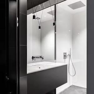 Enbl-Tocador de baño de cuarzo de lujo moderno y perfecto, armario de acero, mármol, pequeño espejo de madera montado en la pared, incluye - Product Image 2